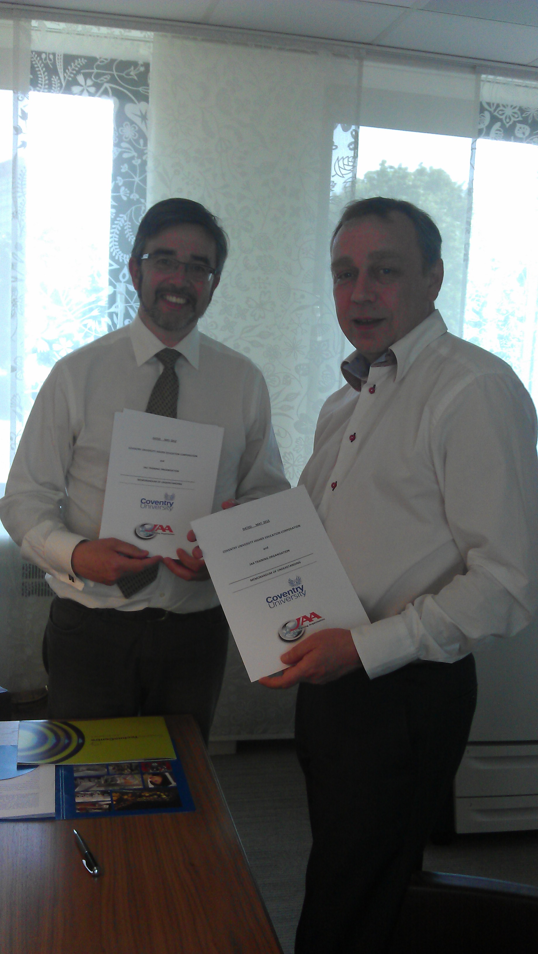 Signature Agreement JAA TO- Coventry University